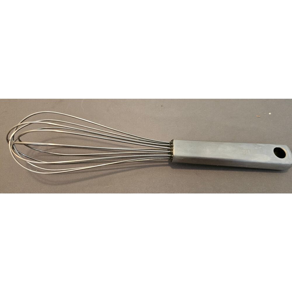 Figmint Stainless Steel Whisk w/Silver Handle - Whipping, Balloon, 9" - used